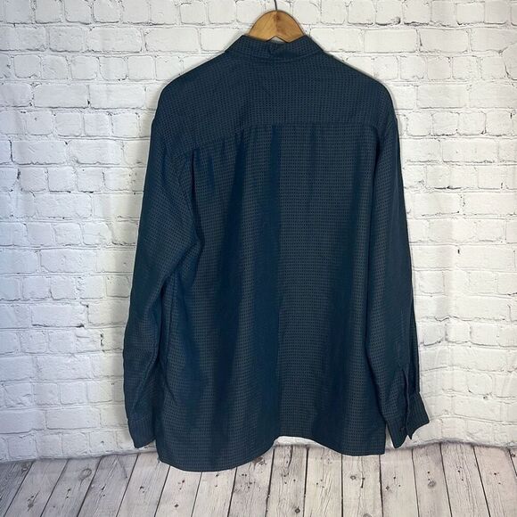 Guess Jeans Rayon Button Down Long Sleeve Shirt size Medium M USA - Picture 4 of 8